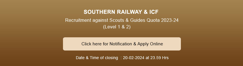Recruitment against Scouts & Guides Quota 2023-24