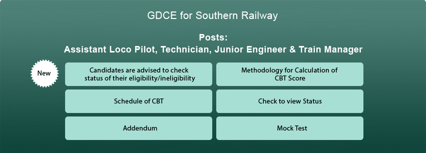 GDCE for Southern Railway