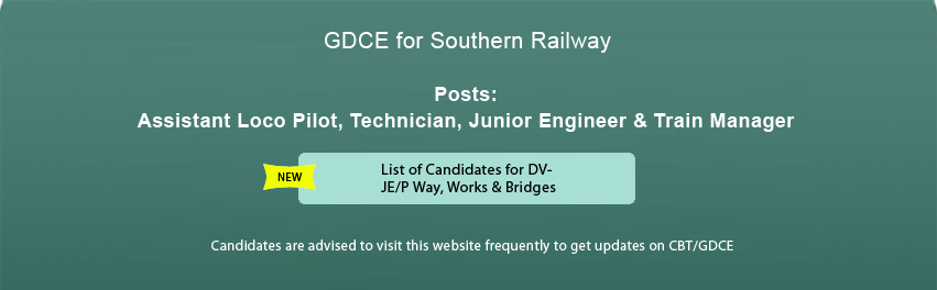 GDCE Southern Railway & ICF