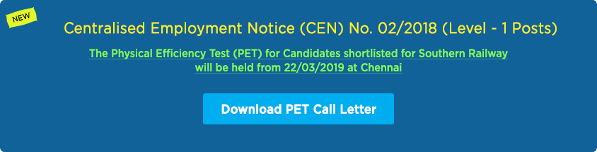 Centralised Employment Notice - Download PET Call Letter