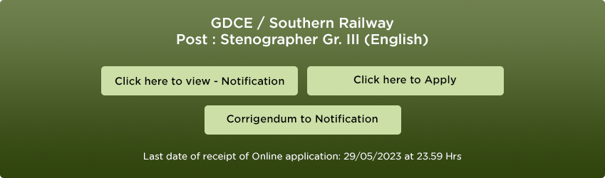 CEN NO. RRC-01/2019 DATED: 23-02-2019 (LEVEL 1 POSTS)